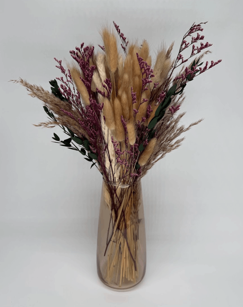 Featherdown dried flower arrangement by Dried Blooms, posted UK-wide from The Petal Boutique