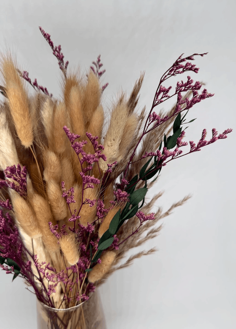 Featherdown dried flower arrangement by Dried Blooms, posted UK-wide from The Petal Boutique