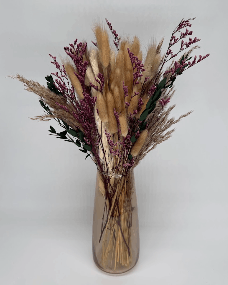 Featherdown dried flower arrangement by Dried Blooms, posted UK-wide from The Petal Boutique