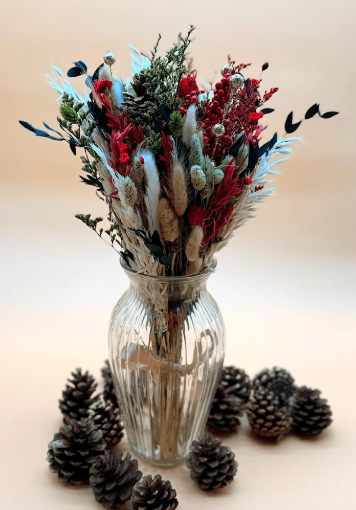 Winterborne dried flower arrangement by Dried Blooms, posted UK-wide from The Petal Boutique