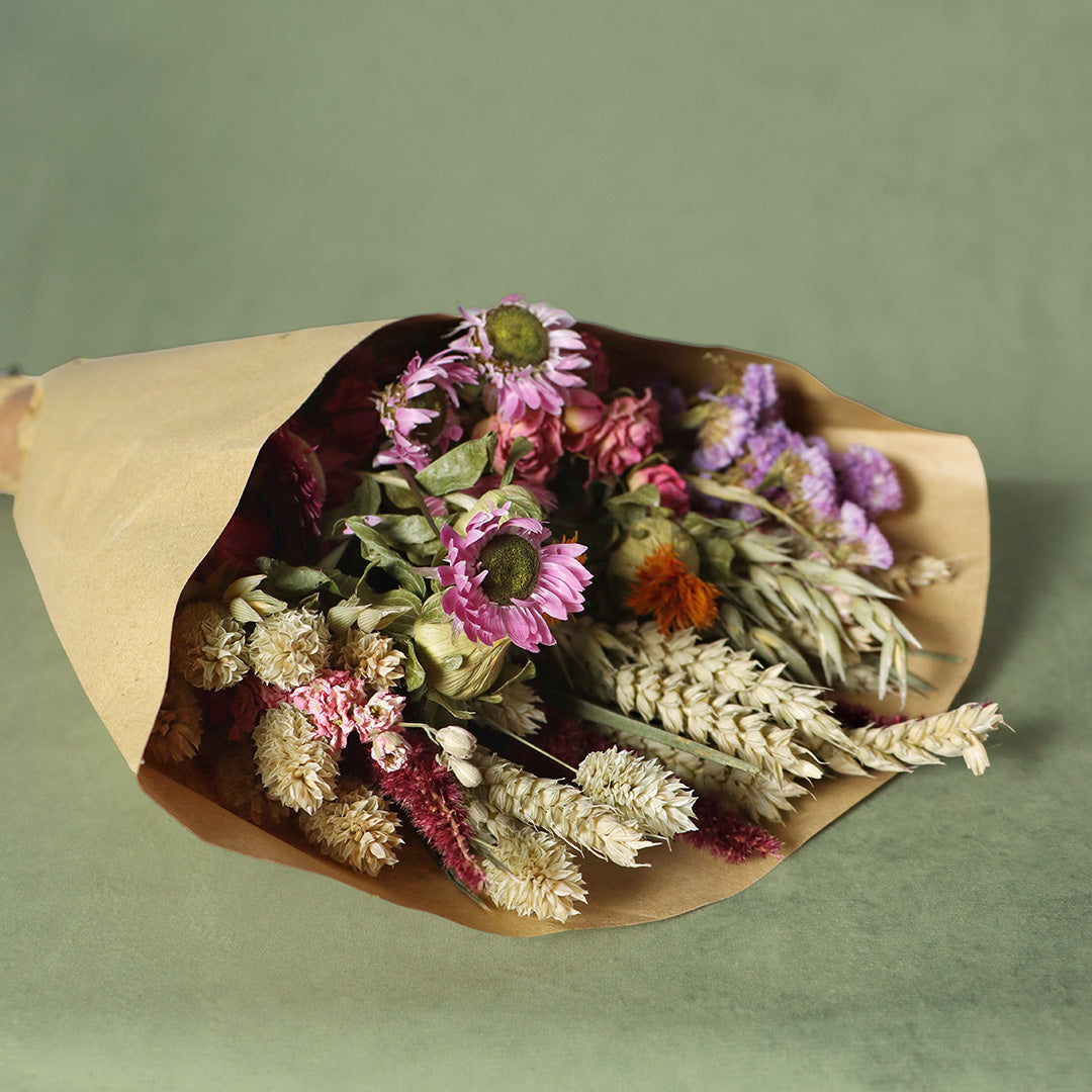 Rosebury | Dried Meadow Bouquet, a dried bouquet styled by The Petal Boutique florists