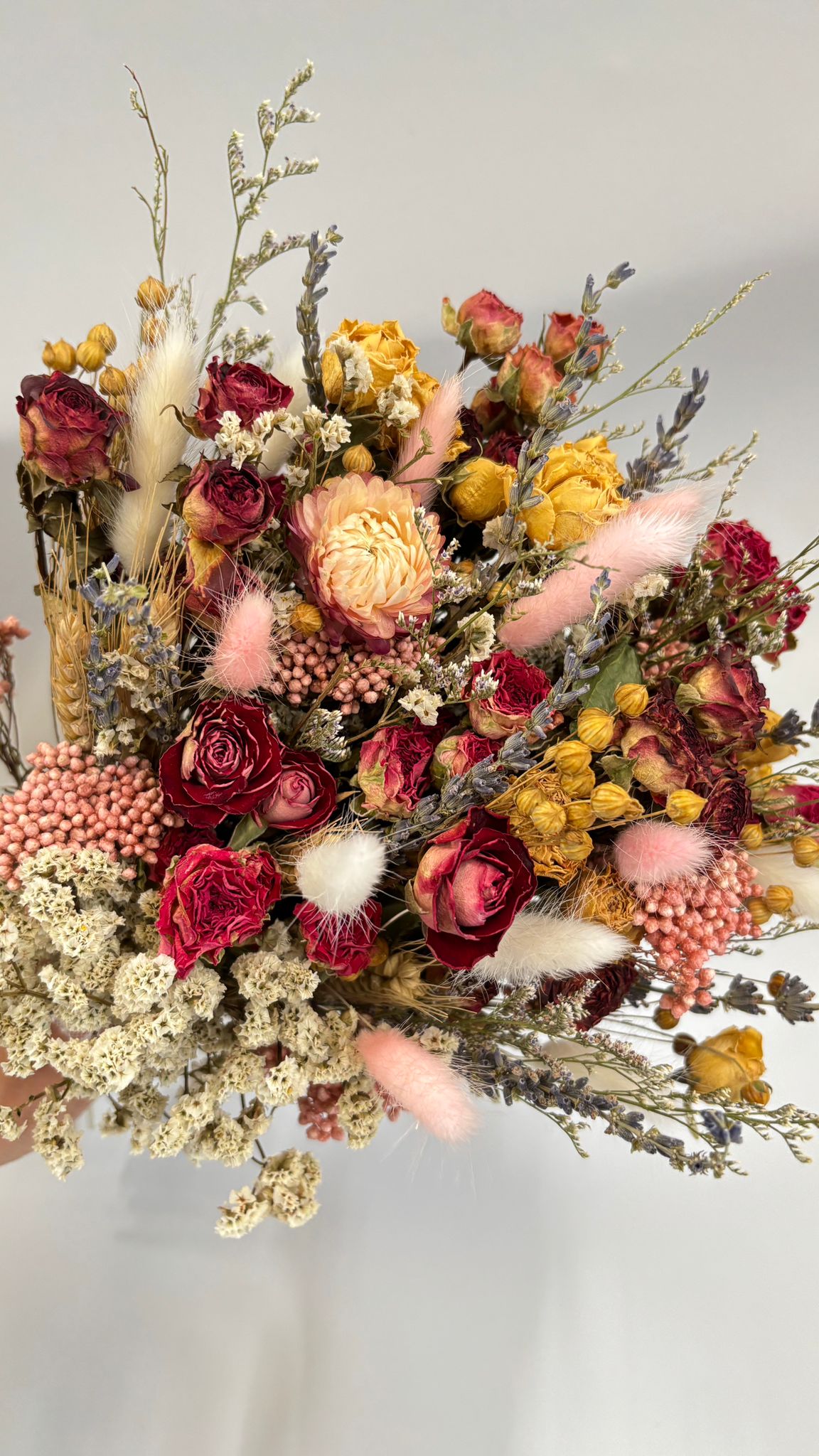 Evermore | Dried Wedding Bouquet, a dried bouquet hand-tied by our florists in Winchester