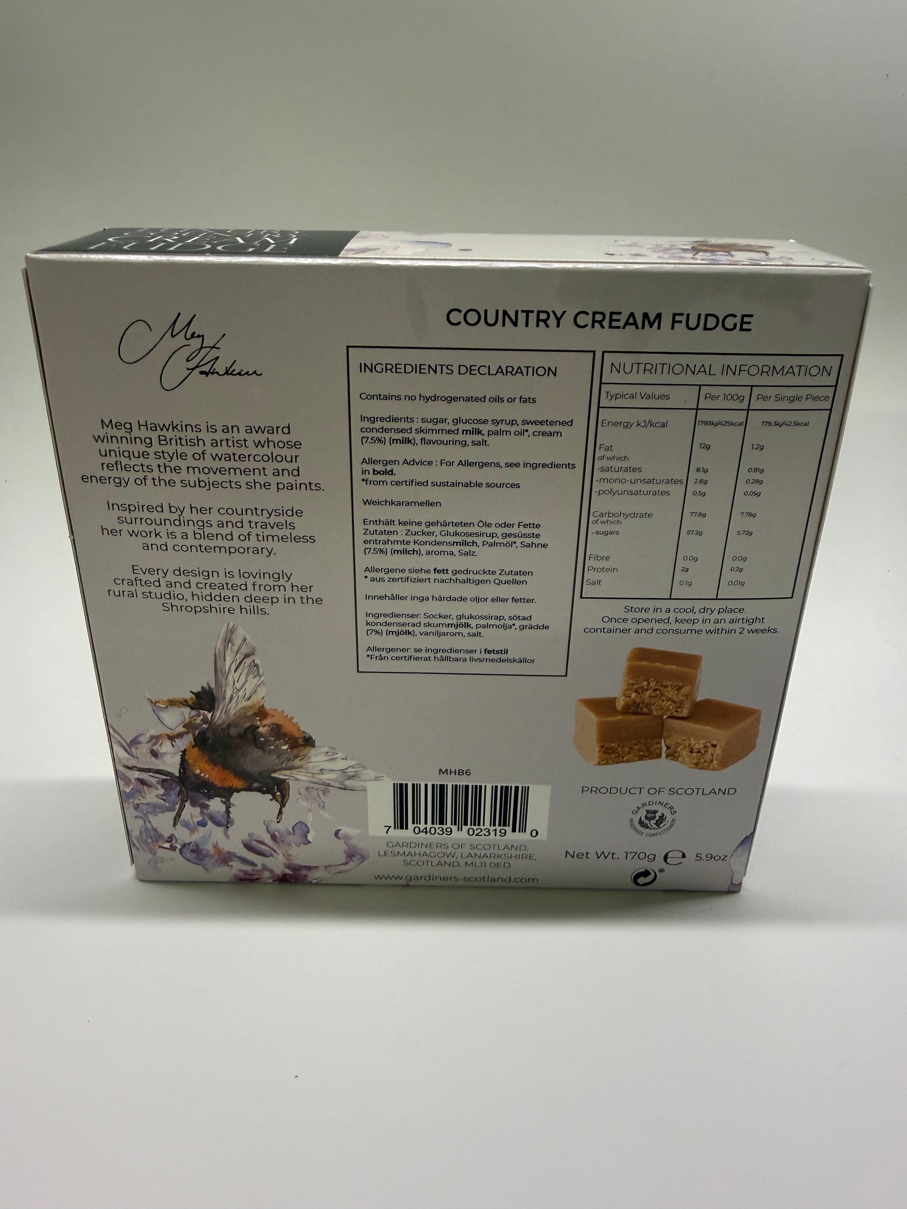 Luxury clotted cream fudge pieces