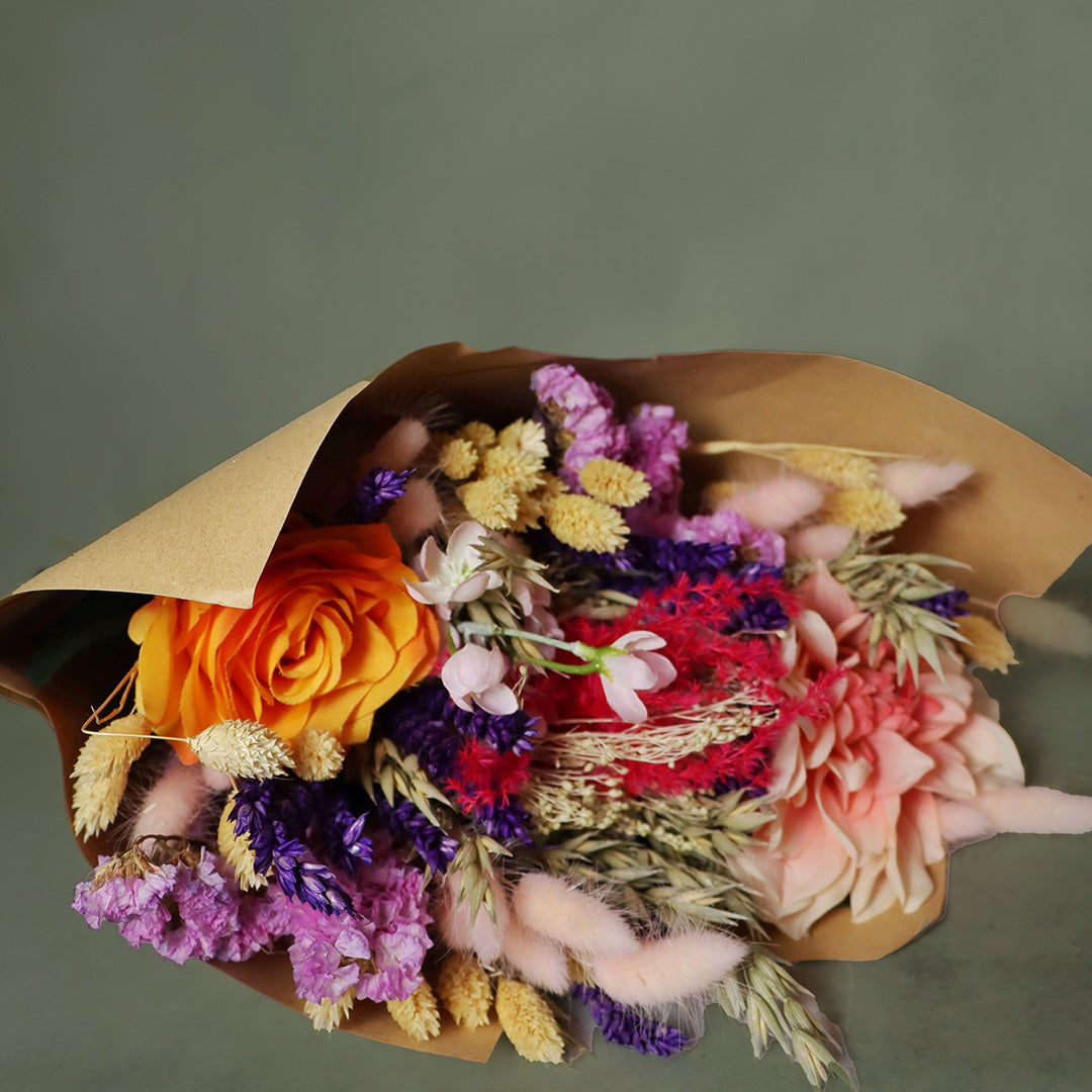 Summervale dried flower arrangement by Dried Blooms, posted UK-wide from The Petal Boutique