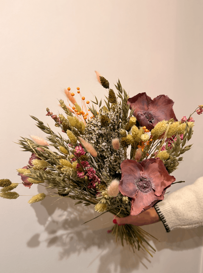 Dewbury dried flower arrangement by Dried Blooms, posted UK-wide from The Petal Boutique