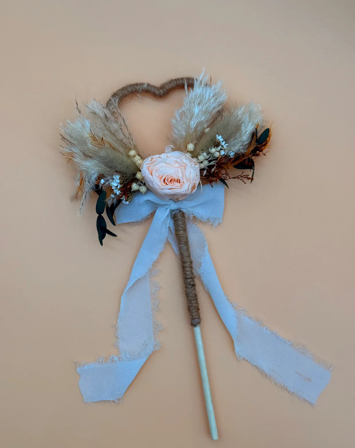Flower Girl Wands dried flower arrangement by Dried Blooms, posted UK-wide from The Petal Boutique