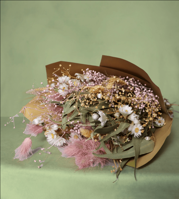 Blushmere dried flower arrangement by Dried Blooms, posted UK-wide from The Petal Boutique