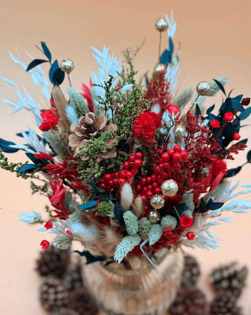 Winterborne dried flower arrangement by Dried Blooms, posted UK-wide from The Petal Boutique