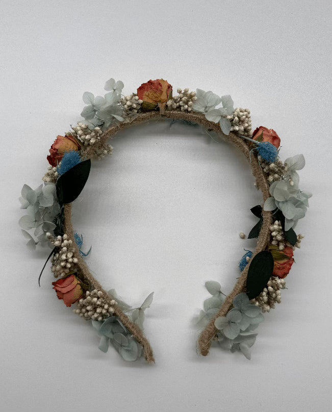Flower Girl Headbands dried flower arrangement by Dried Blooms, posted UK-wide from The Petal Boutique
