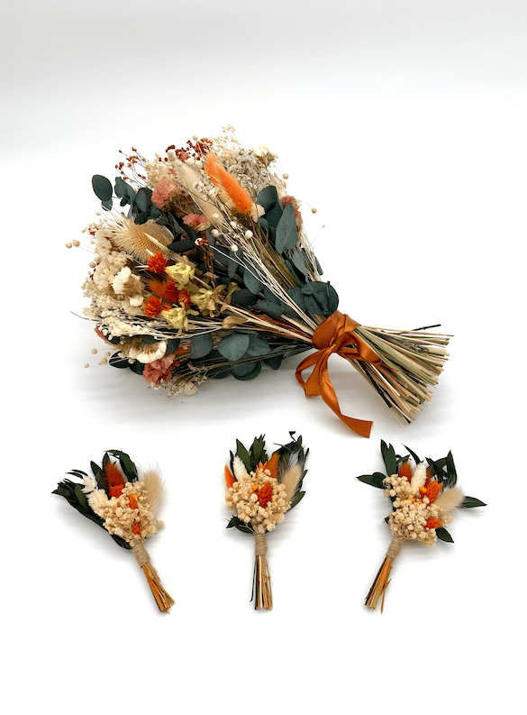 Honeymere dried wedding flowers by Dried Blooms, posted UK-wide from The Petal Boutique