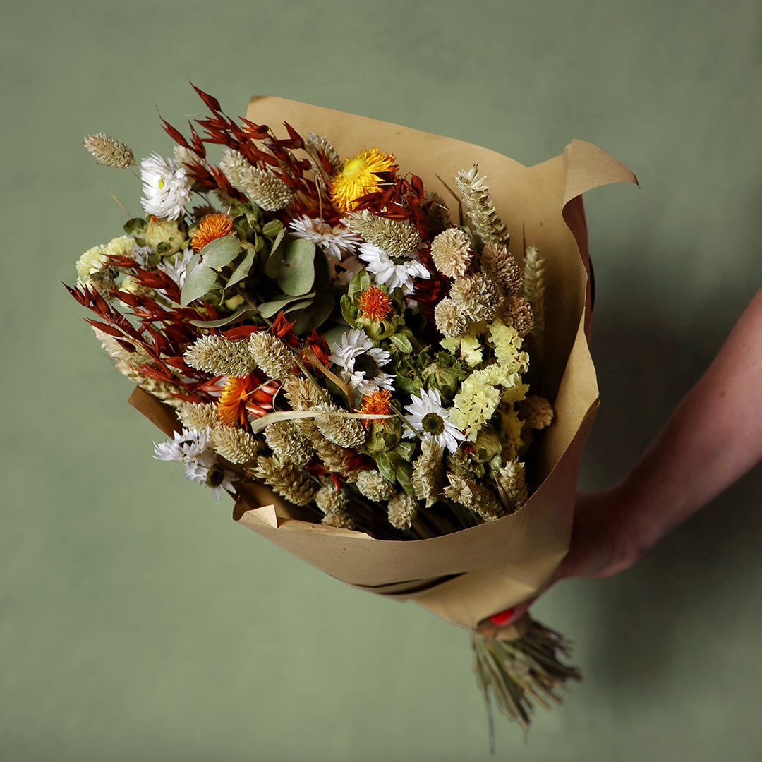 Stanhope dried flower arrangement by Dried Blooms, posted UK-wide from The Petal Boutique