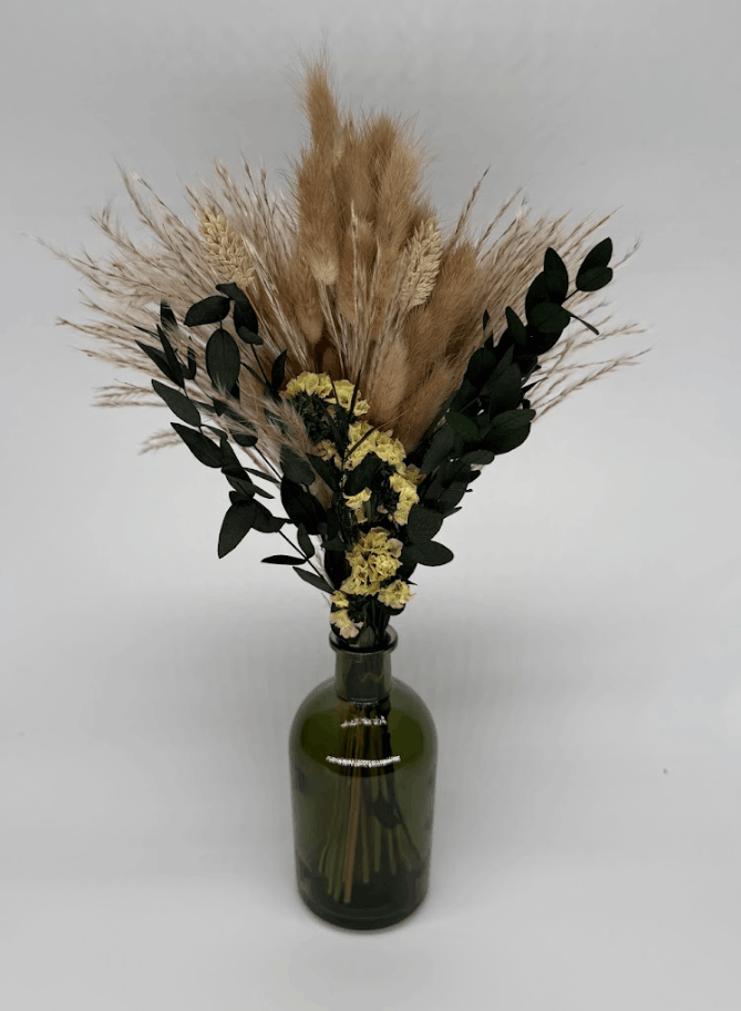 Citrine dried flower arrangement by Dried Blooms, posted UK-wide from The Petal Boutique