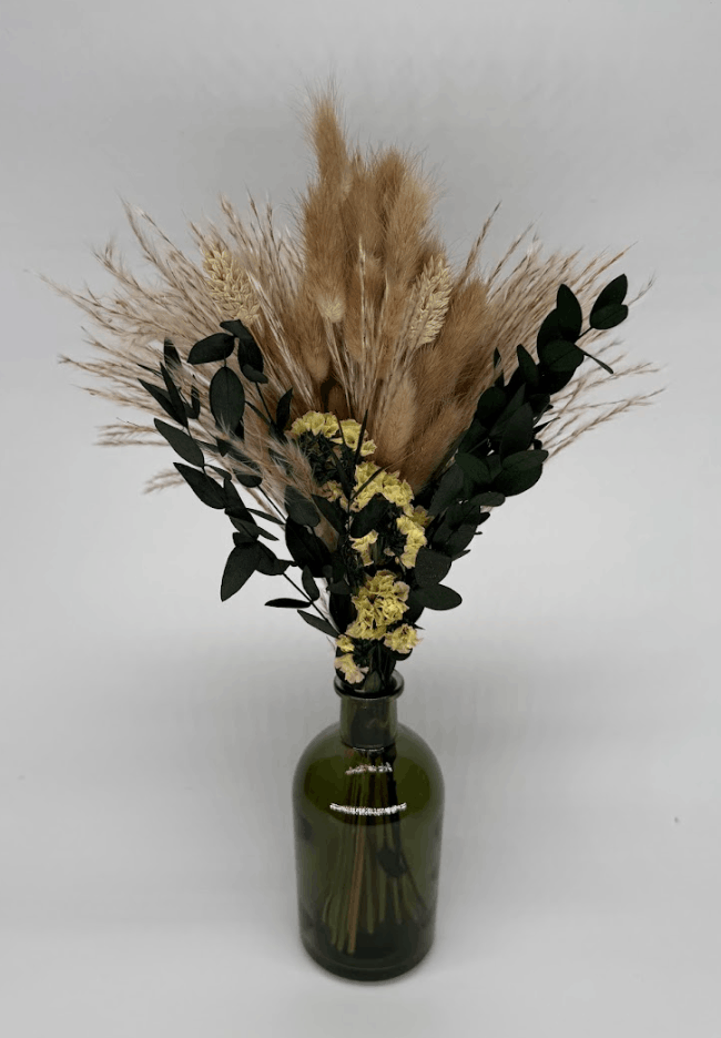 Citrine dried flower arrangement by Dried Blooms, posted UK-wide from The Petal Boutique