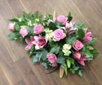 Heida Funeral Casket Spray, a funeral casket spray hand-tied by our florists in Winchester