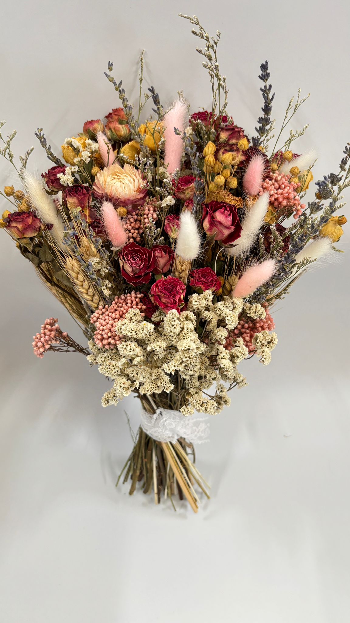 Evermore | Dried Wedding Bouquet, a dried bouquet arranged fresh in our Winchester flower shop