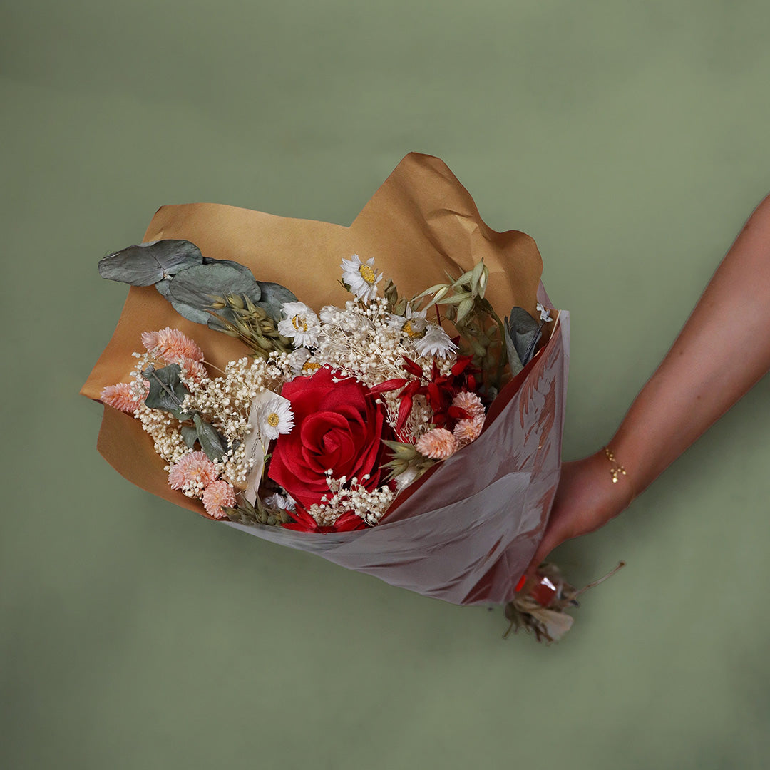 Redvale dried flower arrangement by Dried Blooms, posted UK-wide from The Petal Boutique