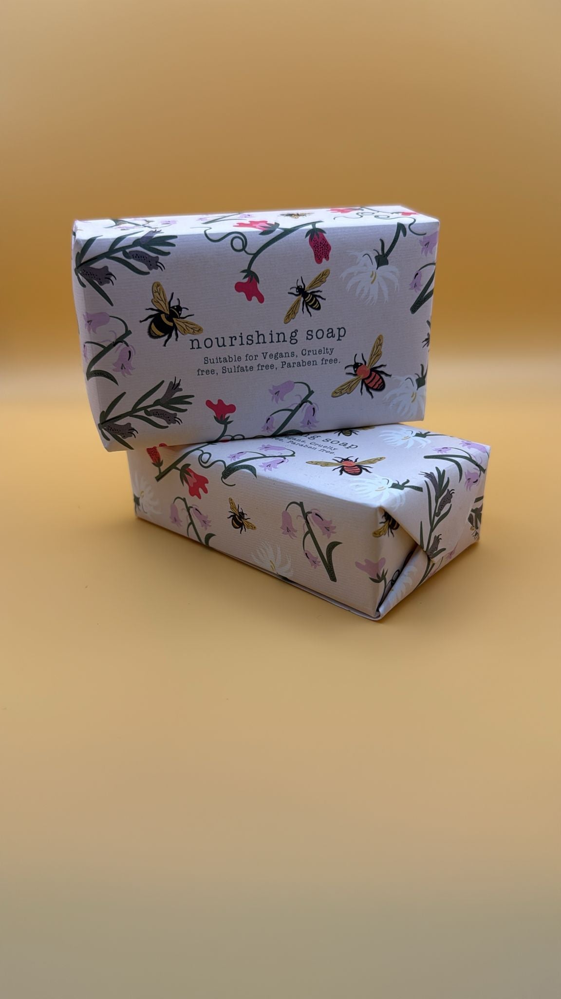 Honey Bee Nourishing Soap Bar dried flower arrangement by Dried Blooms, posted UK-wide from The Petal Boutique