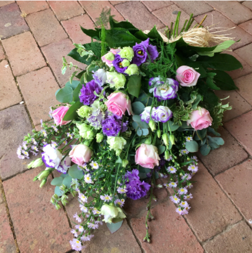 Redenham Tied Funeral Sheaf funeral tribute by The Petal Boutique Winchester