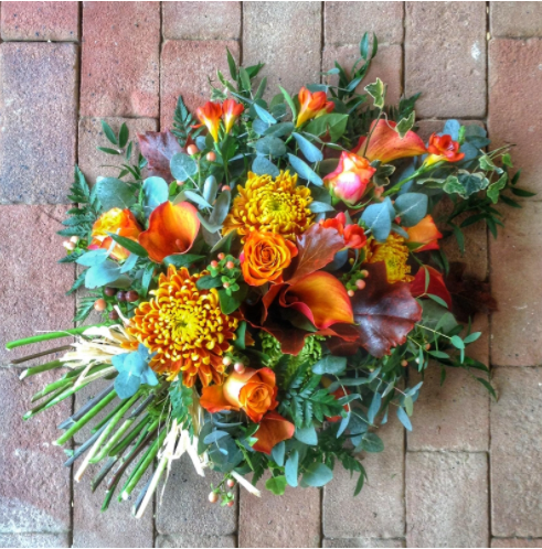 Single Ended Funeral Spray funeral tribute by The Petal Boutique Winchester