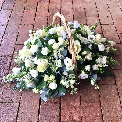 Funeral Flower Basket funeral tribute by The Petal Boutique Winchester