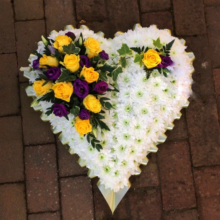 Massed Heart funeral tribute by The Petal Boutique Winchester