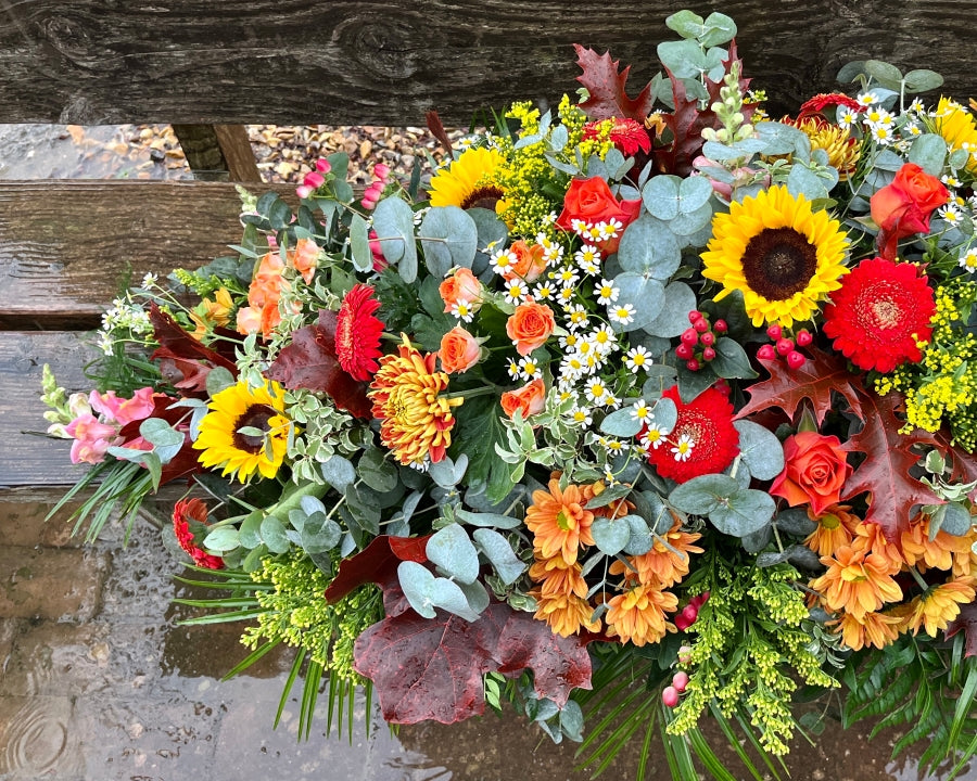 Autumnal Casket Spray