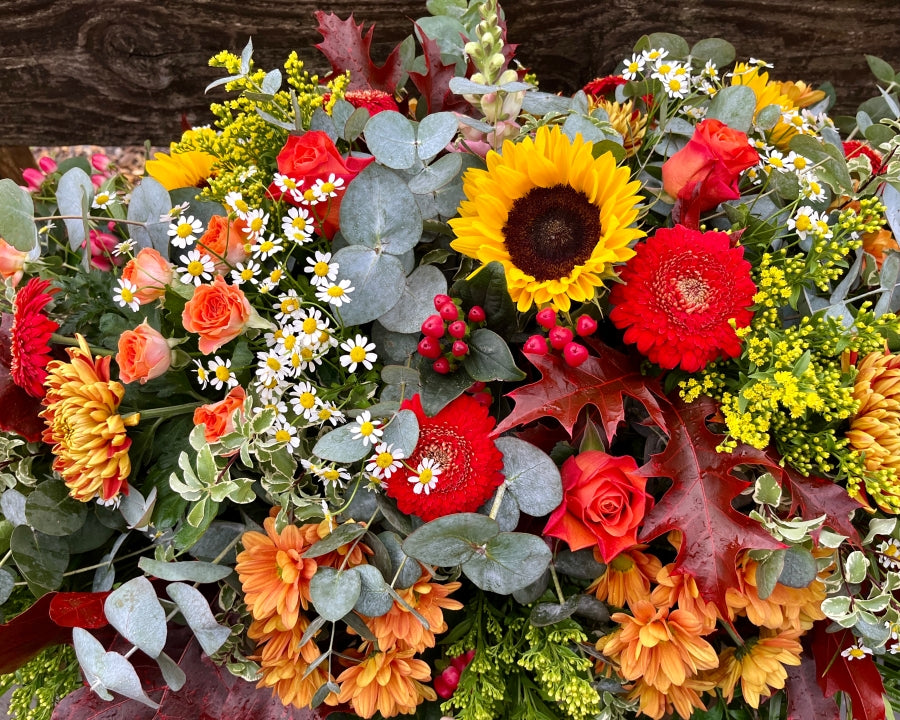 Autumnal Casket Spray