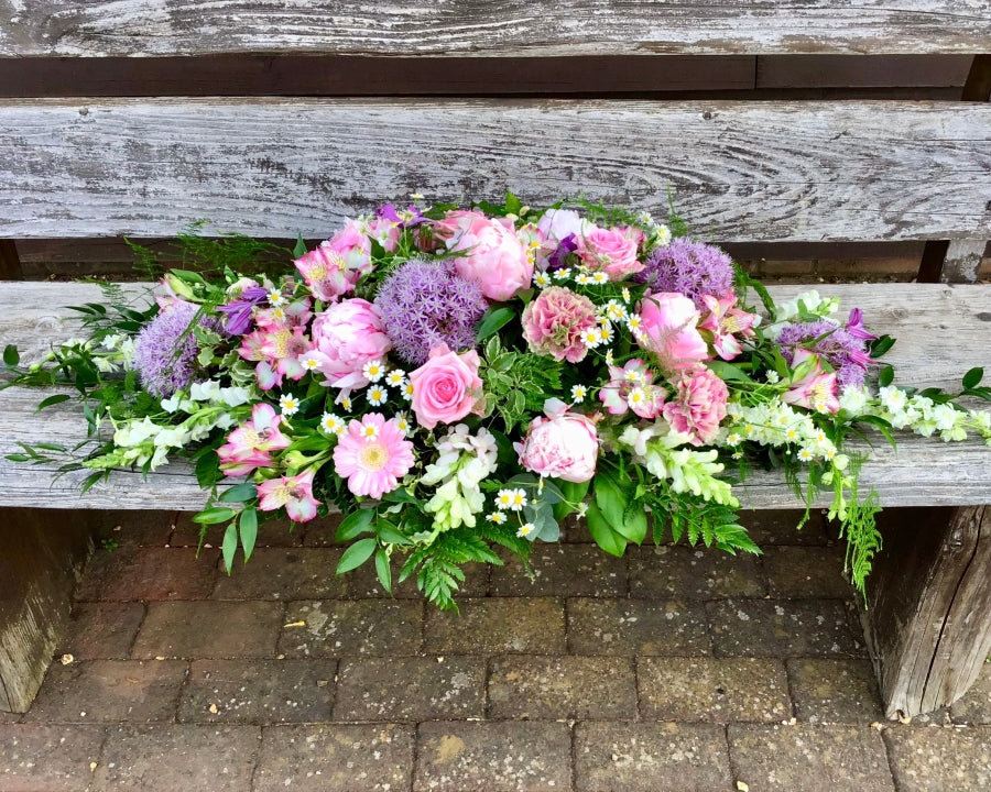 Pink & Lilac Casket Spray