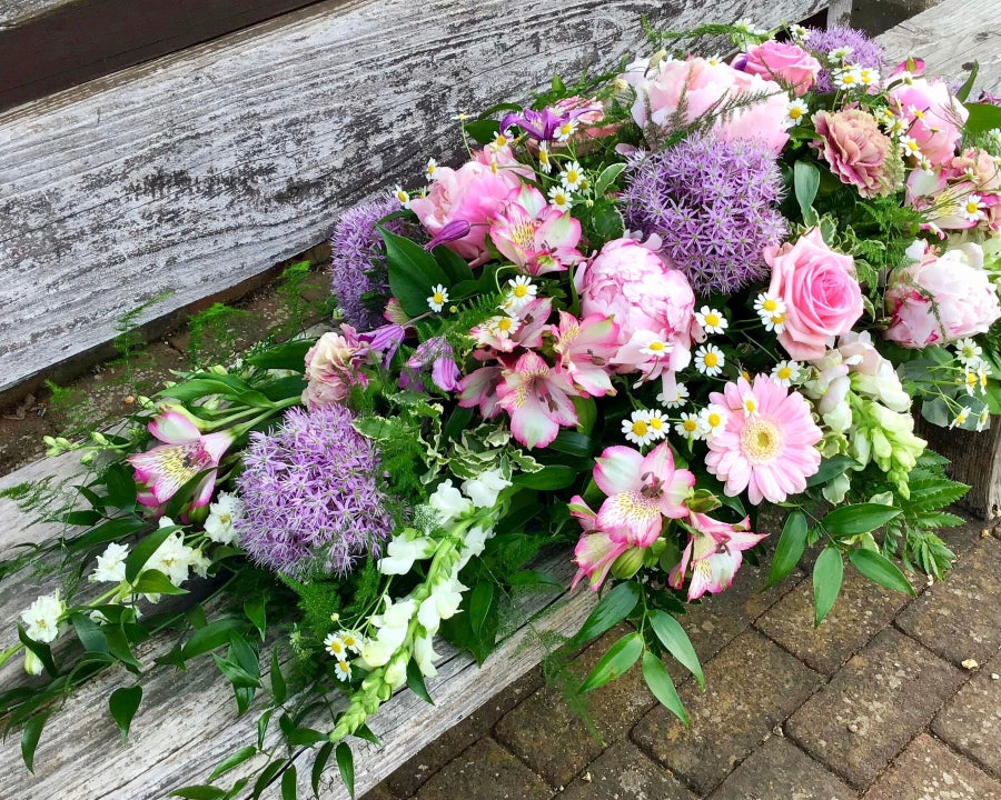 Pink & Lilac Casket Spray