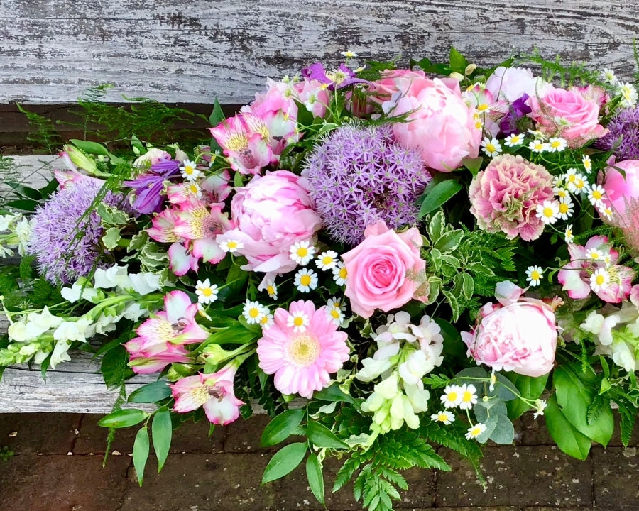 Pink & Lilac Casket Spray