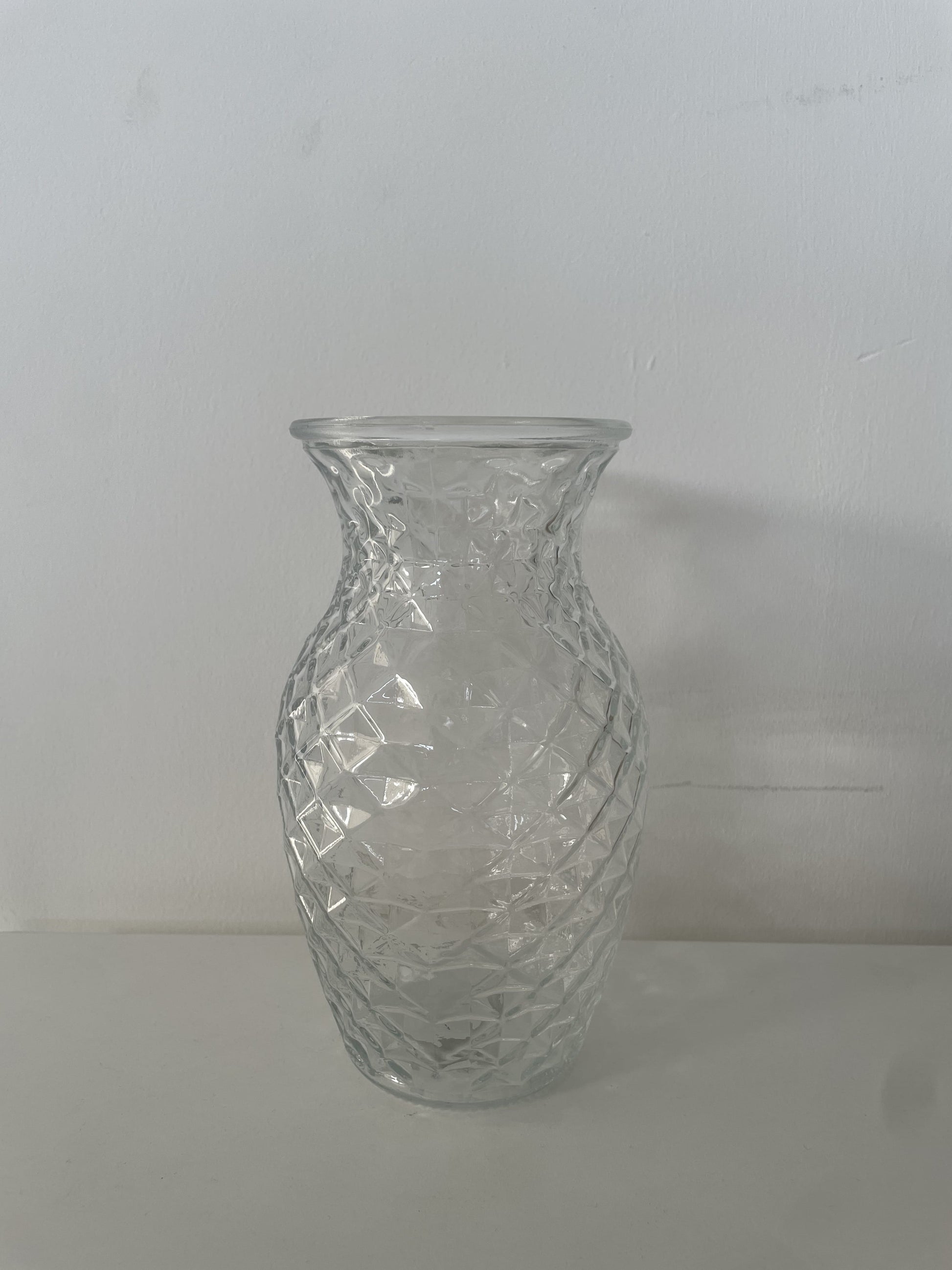 Textured Glass Vase dried flower arrangement by Dried Blooms, posted UK-wide from The Petal Boutique