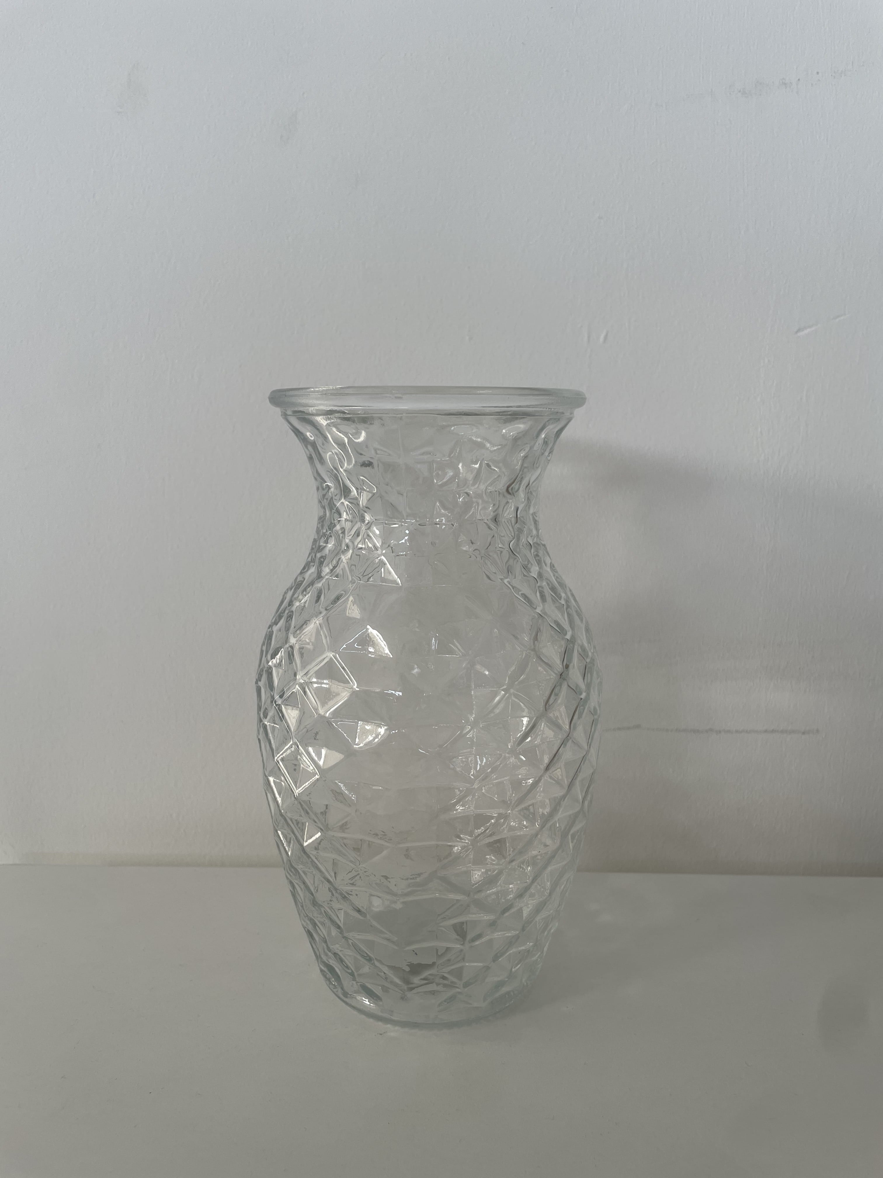 Textured Glass Vase dried flower arrangement by Dried Blooms, posted UK-wide from The Petal Boutique