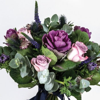 Vintage Lilac Pink Rose Bouquet - Joannes Florist Winchester local delivery SO22, SO23, SO24