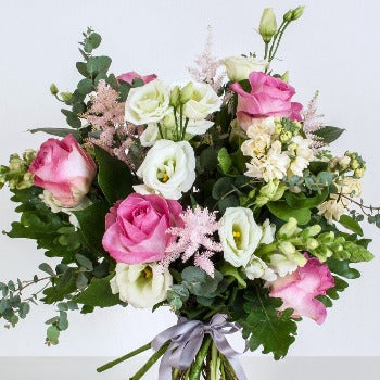 Pink Rose and Lisianthus Bouquet Joannes Florist Winchester LOCAL DELIVERY FLOWERS SO22, SO23, SO24