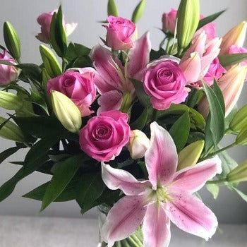 Rose Lily Bouquet Winchester Florist Delivery from Joannes Florist SO22, SO23, SO24